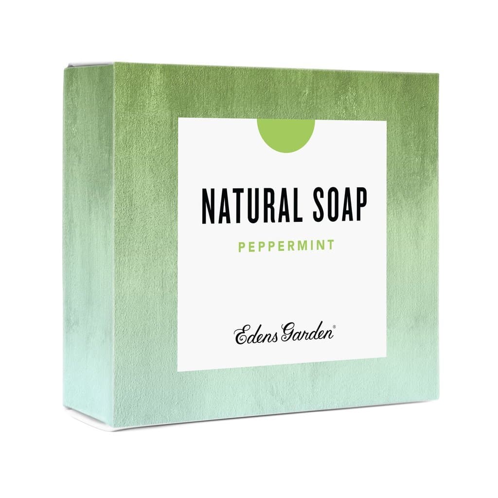 Edens Garden Peppermint Natural Aromatherapy Cold Processed Bar Soap (Made With Essential Oils, Vegan, For Face & Body), 4.4 oz Bar