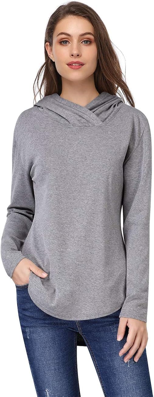 GloryStar Women Long Sleeve Pullover Hoodies Tops Casual Loose Hooded Sweatshirt