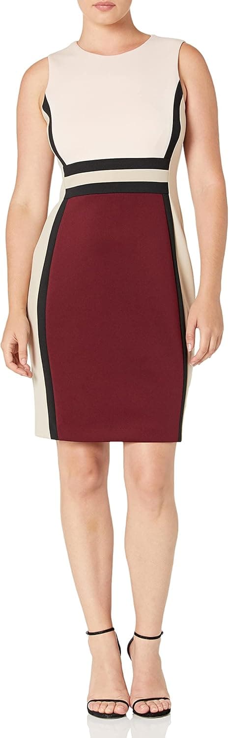 Calvin Klein Women's Colorbloack Sheath Dress