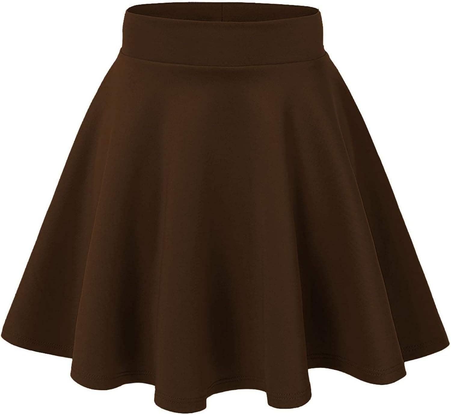 AG2Ggifts Women's Basic Versatile Stretchy Flared Casual Mini Skater Skirt(S-3X)