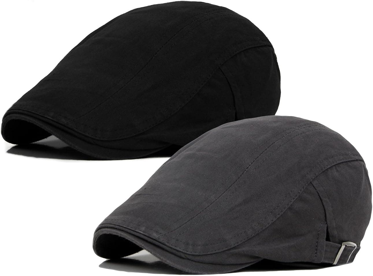 Qunson Men's Cotton Flat Ivy Gatsby Newsboy Driving Hat Cap