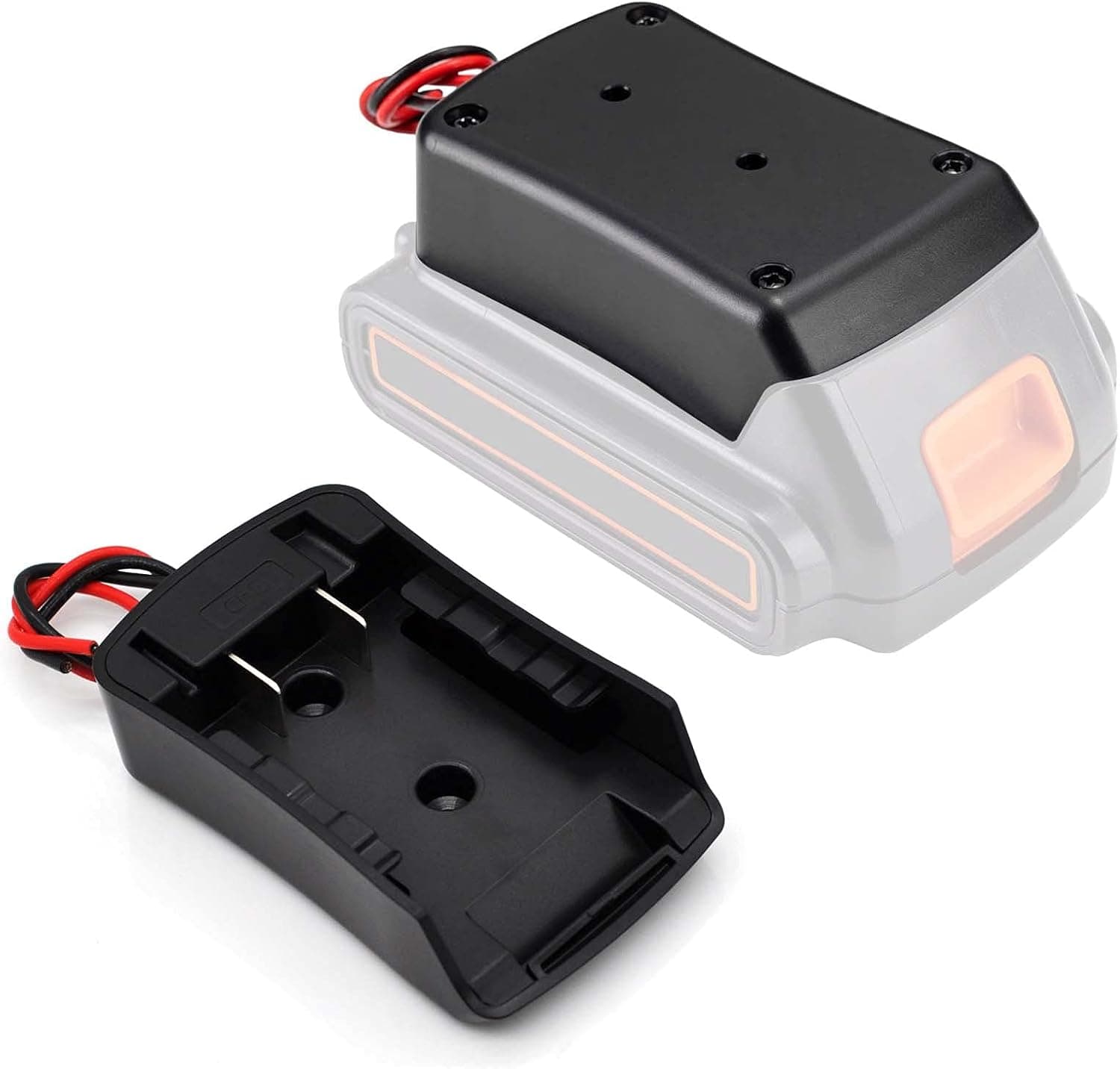 POWHAZY Power Wheels Battery Adapter for Black and Decker,Porter Cable and Stanley 20V Battery,DIY Power Tool Connector Battery Converter with 14 Gauge Wires for RC Toys Work Lights and Robotics