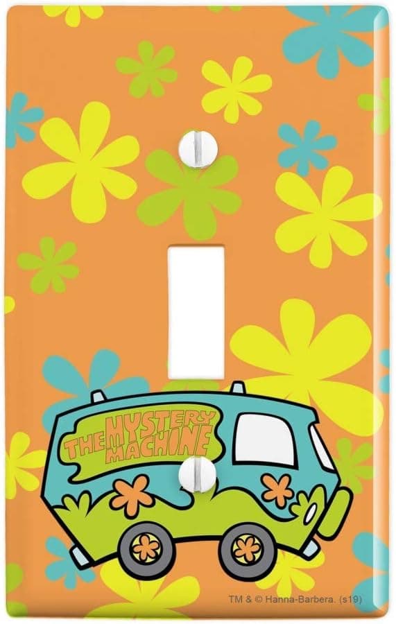 GRAPHICS & MORE Scooby-Doo The Mystery Machine Plastic Wall Decor Toggle Light Switch Plate Cover