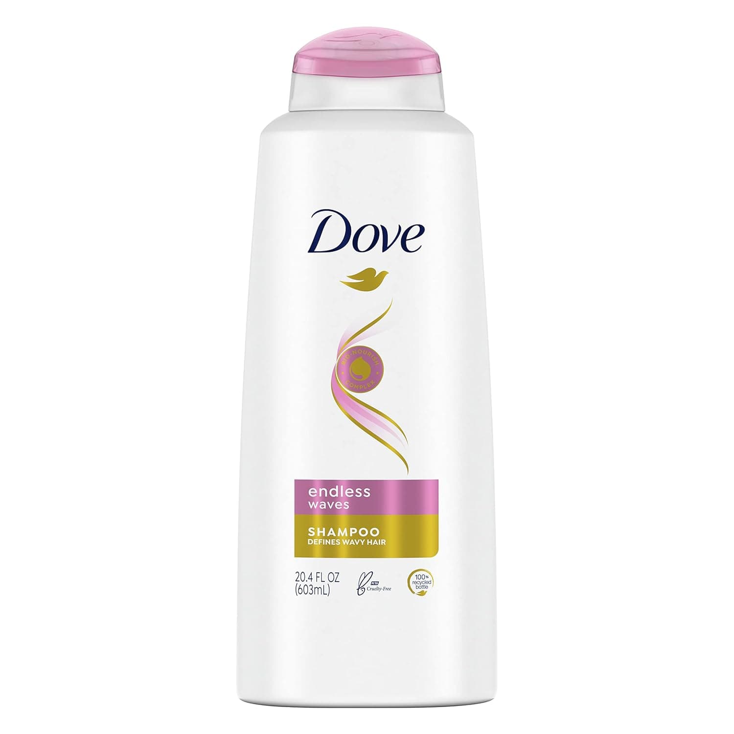 Dove Shampoo for Curly Hair Endless Waves Sulfate Free Hair Shampoo 20.4 fl oz