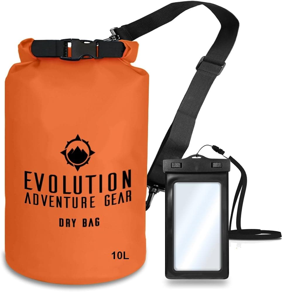Evolution Floating Waterproof Dry Bag – Professional Adventure Gear - Roll Top Compression Sack for Kayaking, Boating, Hiking, Fishing, Camping and Outdoor Travel