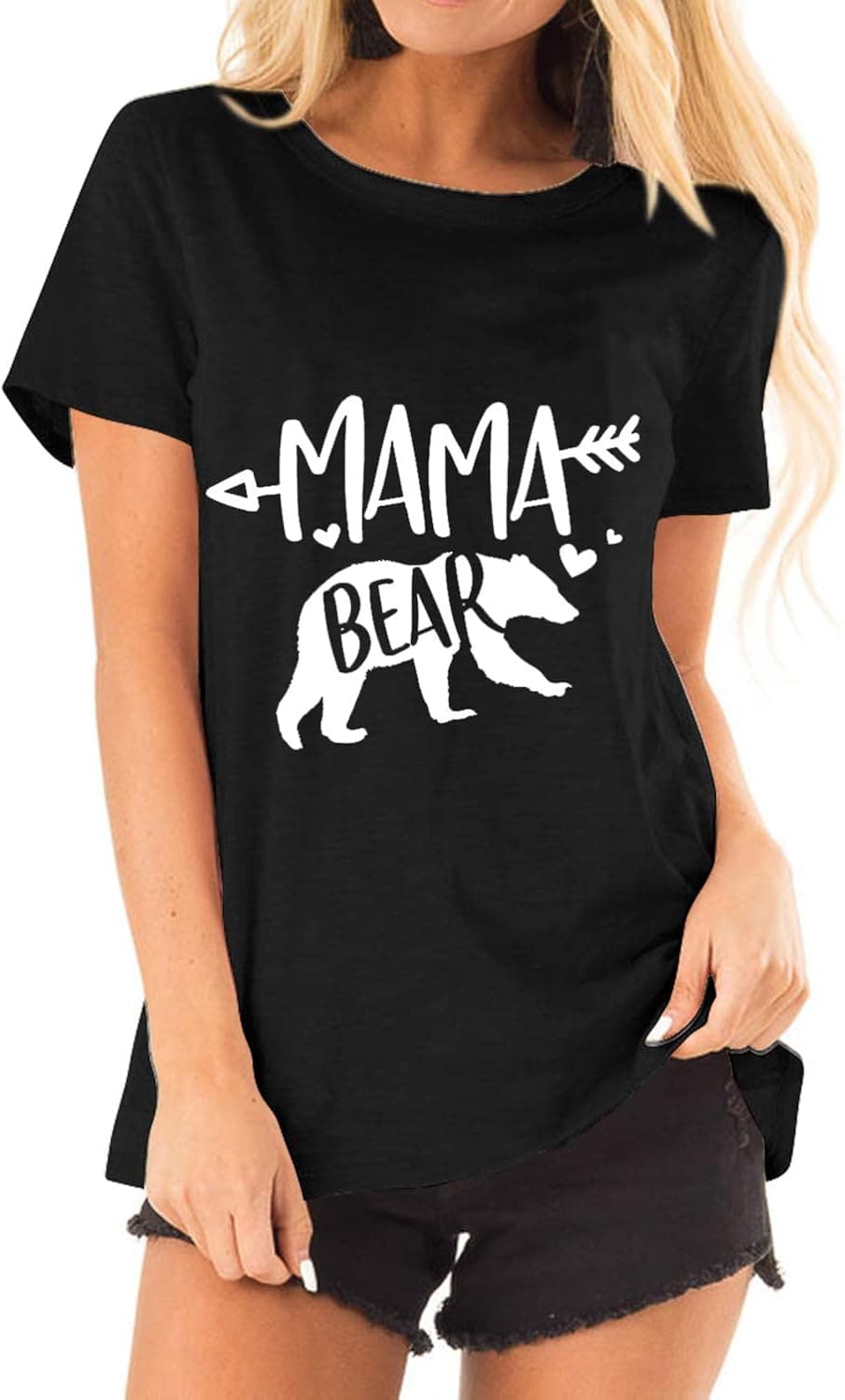 Acun Mama Bear Graphic T Shirt Best Moms of Boys Girls Grinch Tee Shirt Tops with Sayings