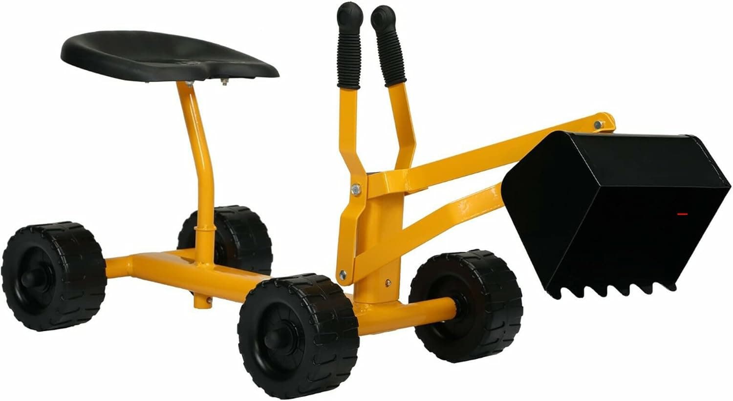 TOBBI Kids Ride On Sand Bulldozer Toys for Boys and Girls Outdoor Working Crane Sandbox Play Tools with 4 Wheels for Children 3-12