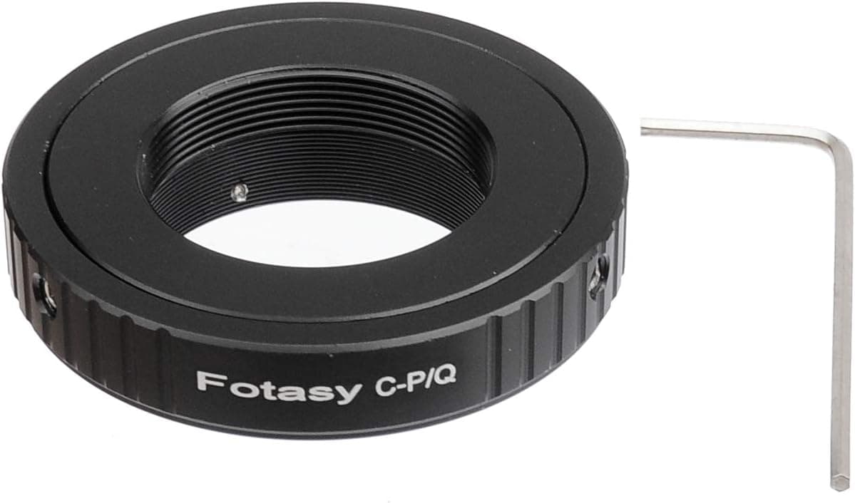 Fotasy PQC 16mm C Cine Movie Lens to Pentax Q P/Q PQ Mount Q10 Q7 Hybrid Camera Adapter