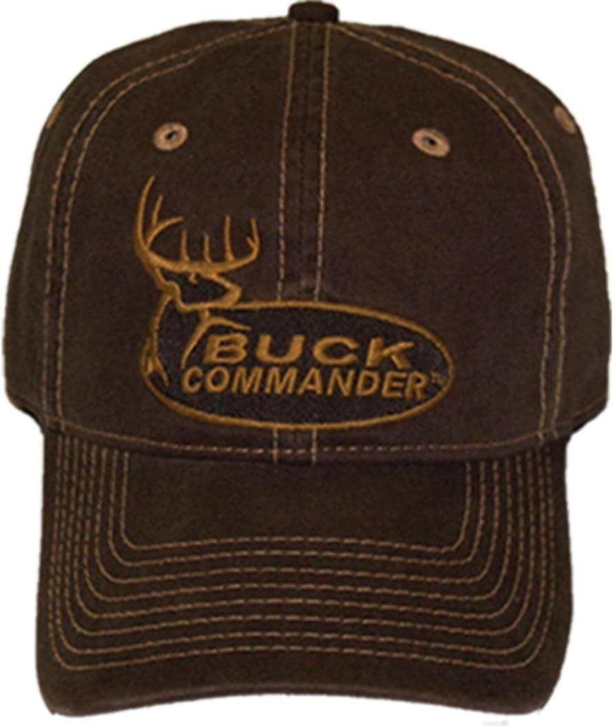 Buck Commander - Brown with Gold Embroidered Logo - Hunting Cap Hat
