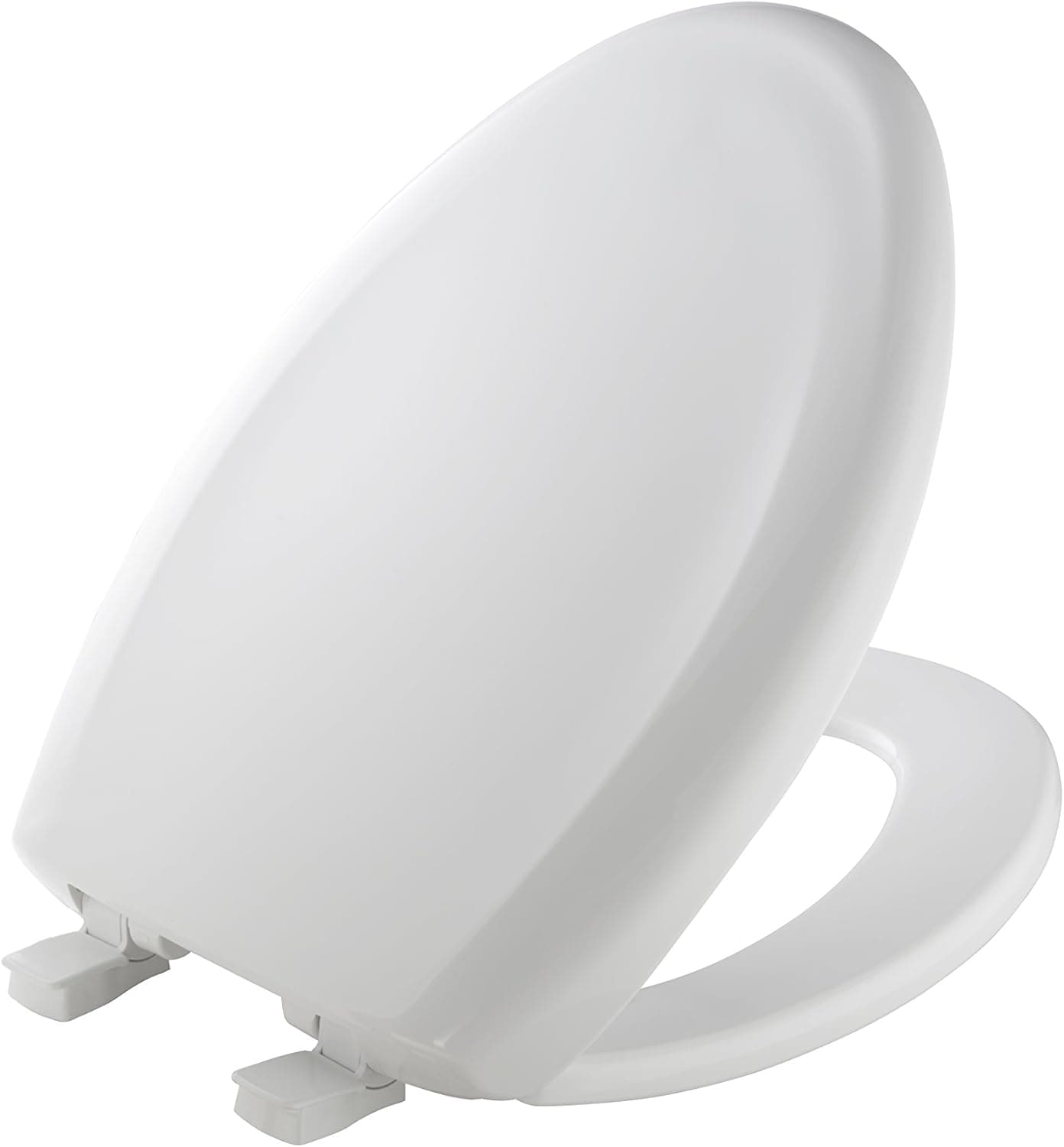 MAYFAIR Toilet Seat will Slow Close and Never Come Loose, ELONGATED, Long Lasting Plastic, White, 120SLOWE 000