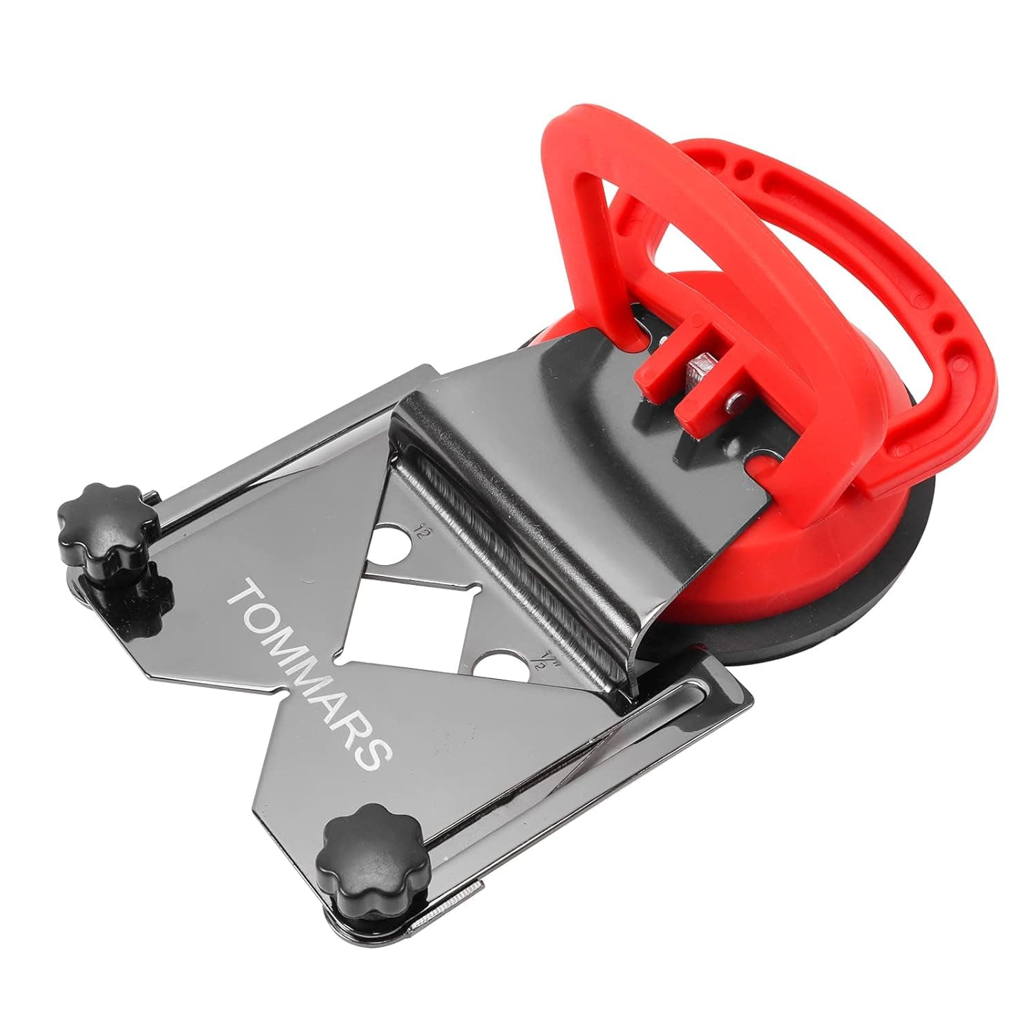 TOMMARS Diamond Hole Saw Drill Guide Adjustable Hole Saw Centering Guidence 1/8'' to 3-35/64'' with Vacuum Sunction