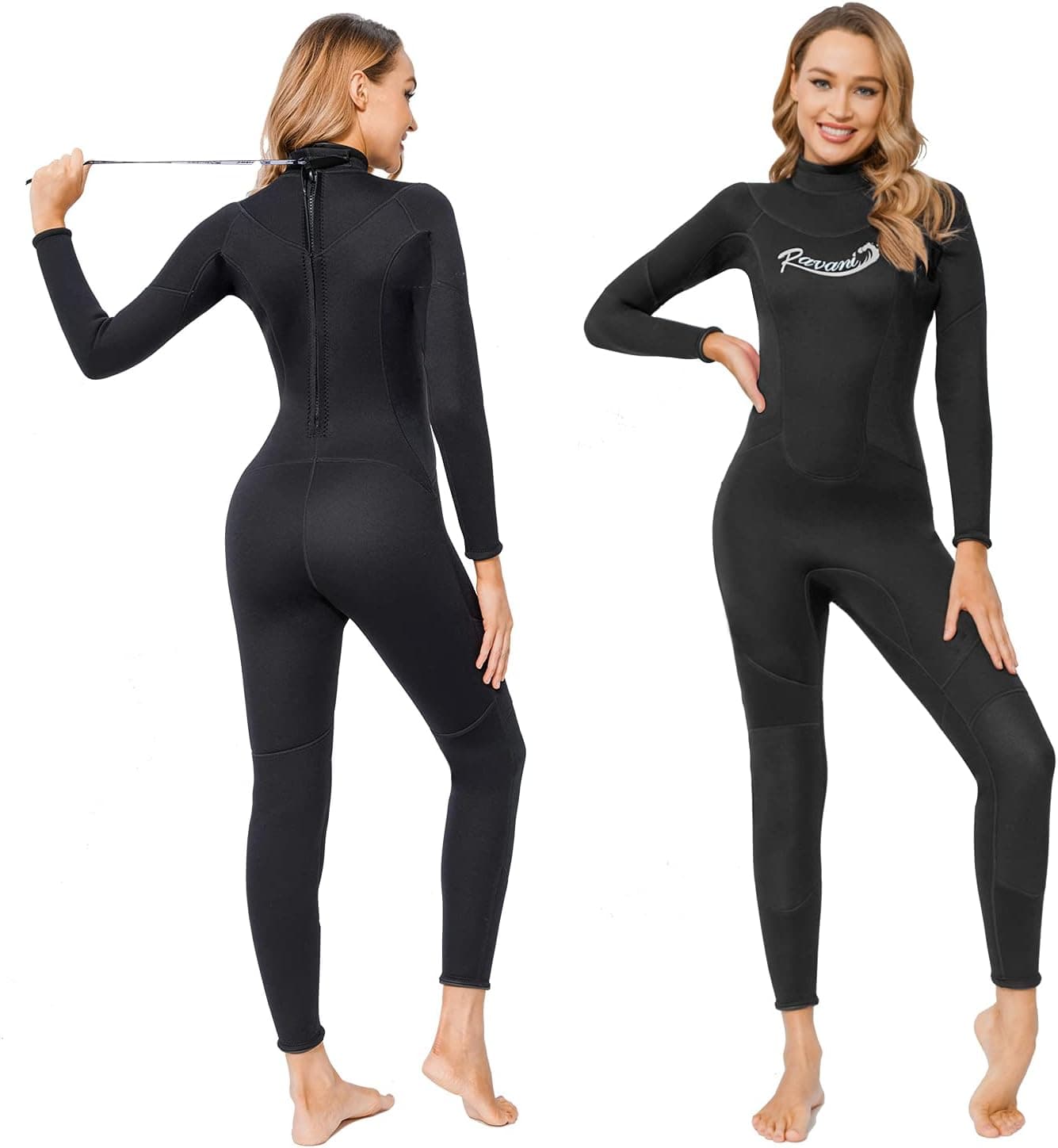 3mm Wetsuit Women,Ravani Womens Wetsuit for Women Freediving Wetsuit Full Wetsuit Neoprene Wetsuit surf Dive Wetsuit Long Sleeve Wetsuit for Surfing Diving Swimming Kayaking,Women's Wetsuit (14)