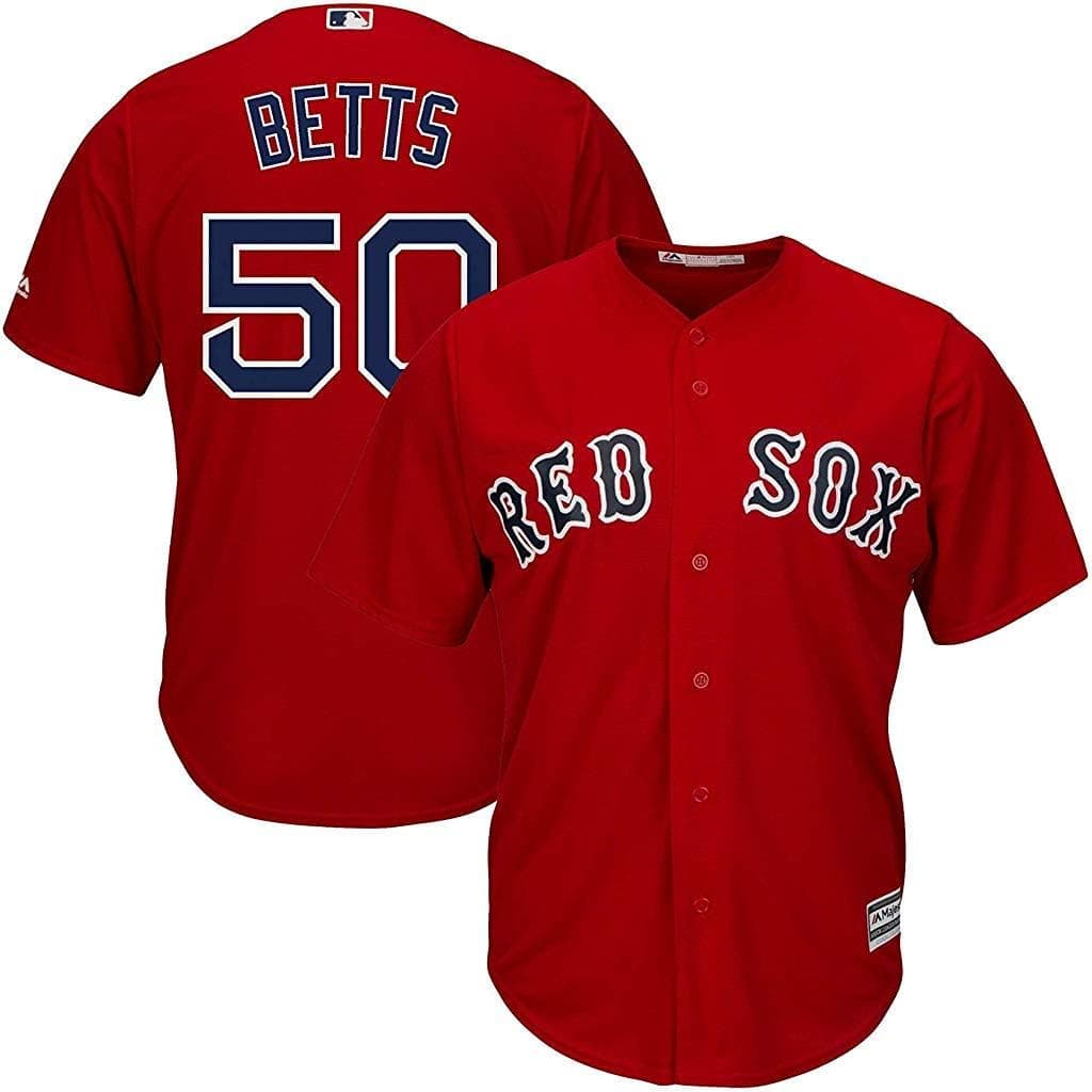 Mookie Betts Boston Red Sox MLB Majestic Youth 8-20 Red Alternate Cool Base Replica Jersey
