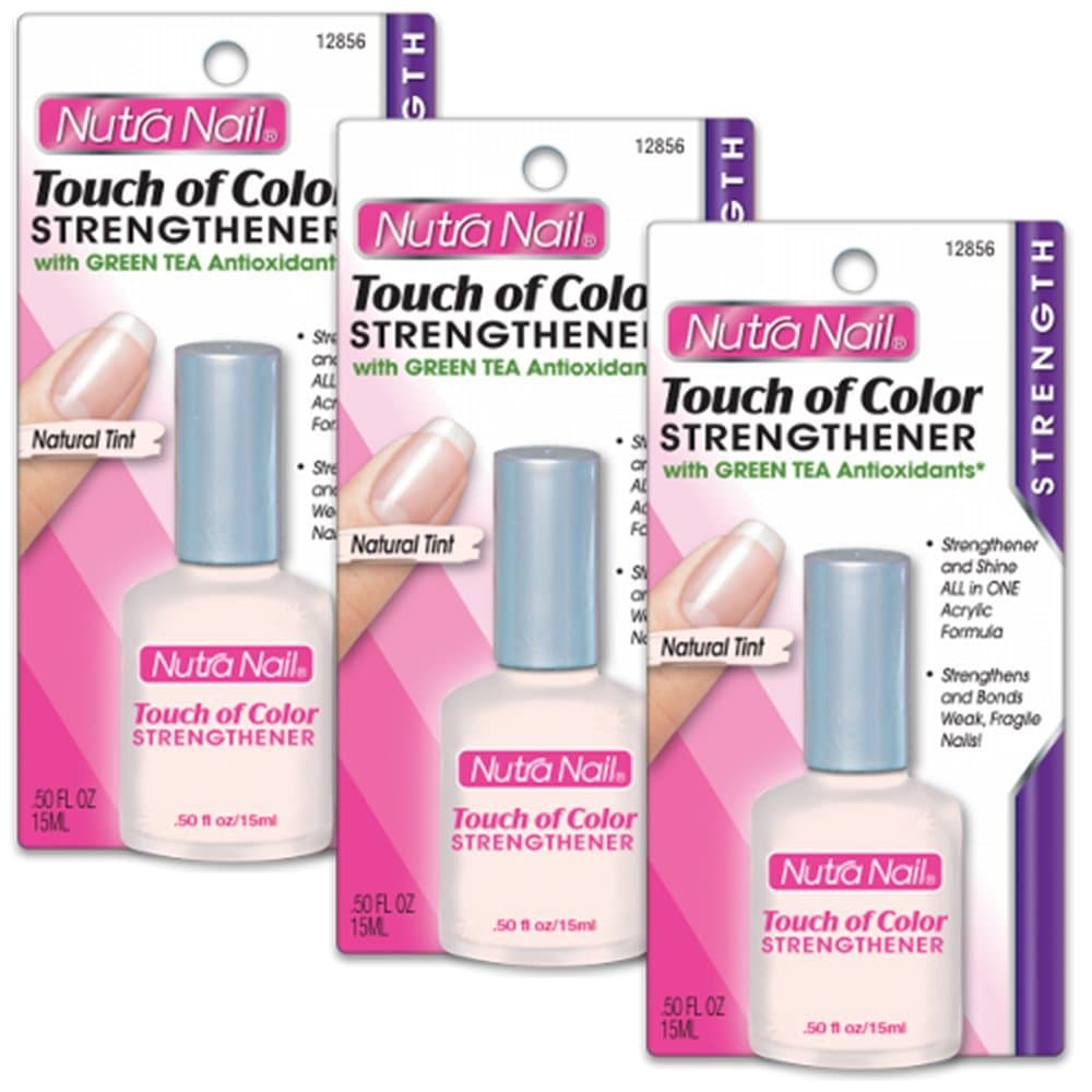 Nutra Nail Touch of Color Strengthener - Natural Tint (Pack of 3)