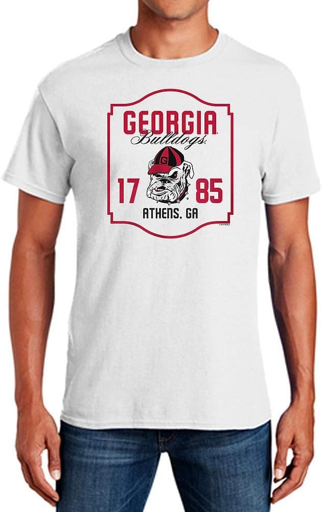 Elite Fan Shop NCAA Men's T Shirt Arch Over White
