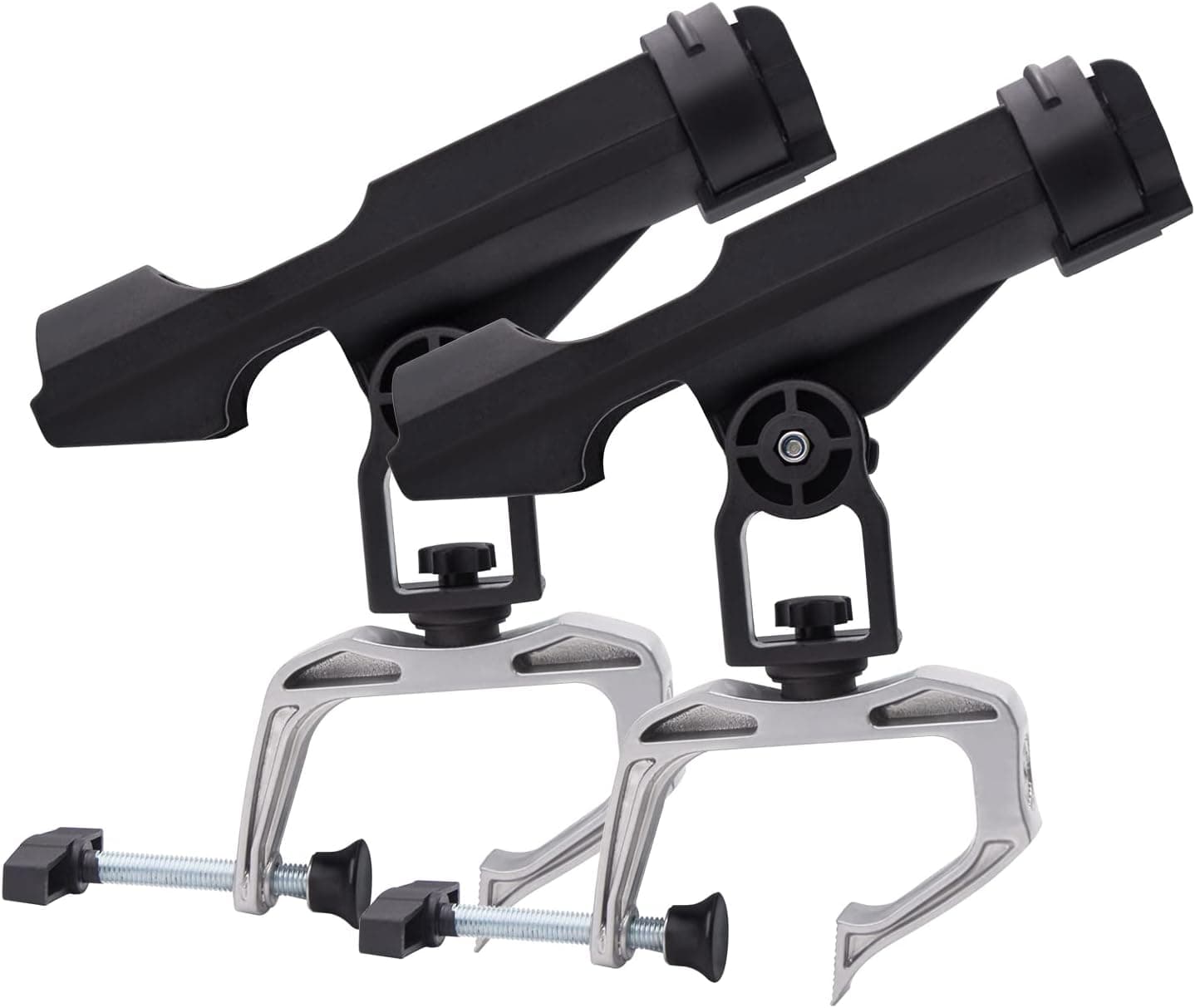Fishing Boat Rod Holder, 1/2/4 Pack Pole Stand Rack, 360° Adjustable Holder Racks Bracket for Kayak Canoe Raft Fishing, Reinforced Nylon
