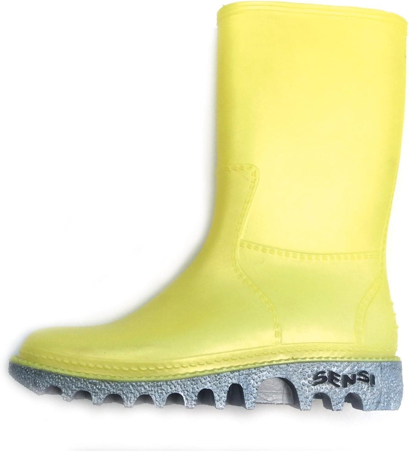 Sensi Sandals' Colorful, Mid Calf Waterproof Rain Boot with 2" Lug Sole