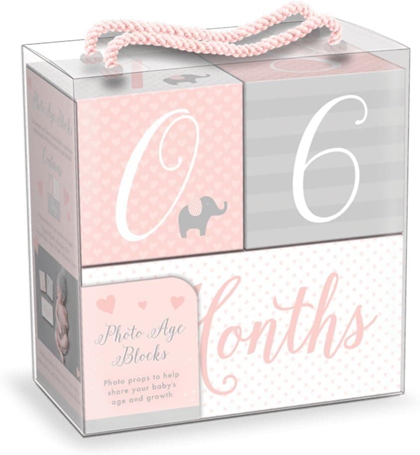 Lady Jayne Punch Studio Baby Girl Milestone Age Blocks Elephant Ella’s Dreams