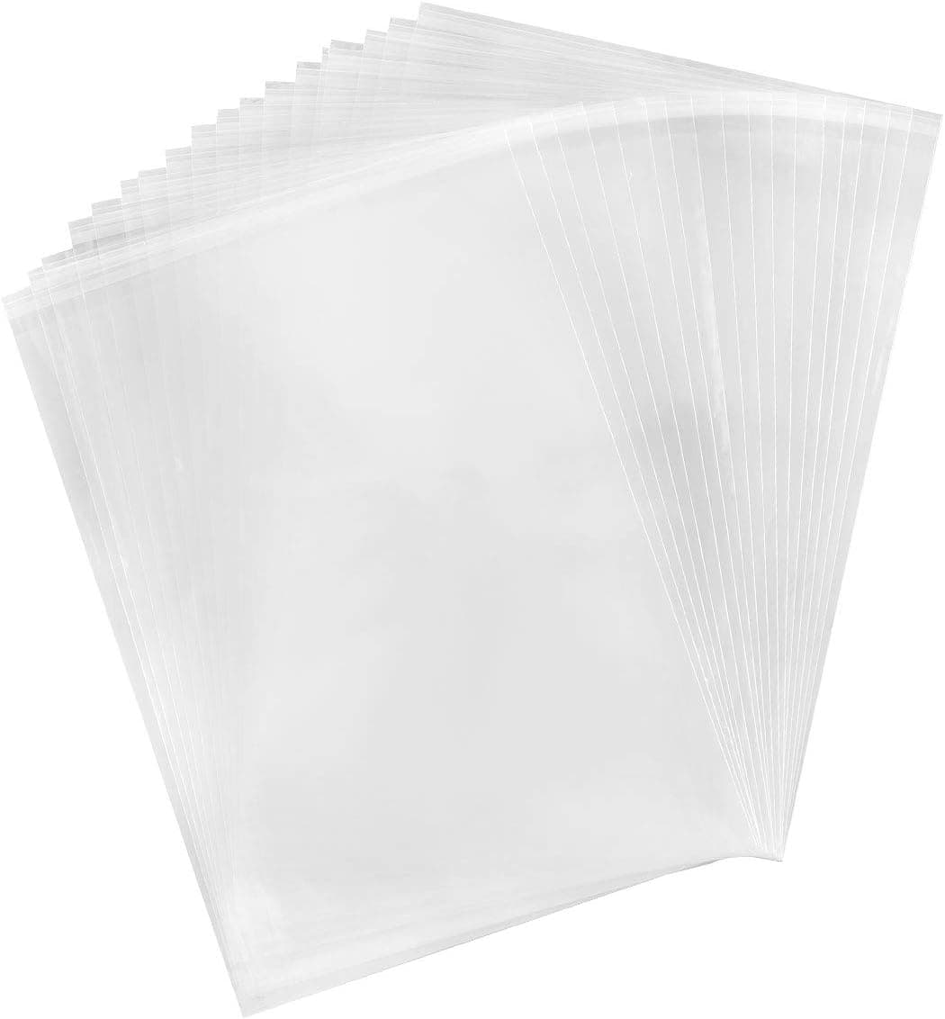 100 Pcs Clear Resealable Cello/Cellophane Bags Great for Bakery Candy Cookies Party Favors, 3"5"