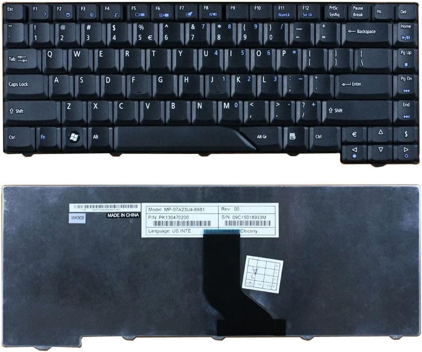Replacement for Acer Aspire 4210 4220 4230 4310 4315 4320 4330 4430 4510 4520 4530 4710 4720 4730 4910 4920 4930 5220 5235 5310 5315 5320 5530 5715 5720 5730 5910 5920 5920 5930 5930 6920 6920 6935 4730Z 4730ZG 4930G 4935G 5720z 5730z 5920G 5930G 6920G 6935G Laptop Keyboard Black Matte US Layout