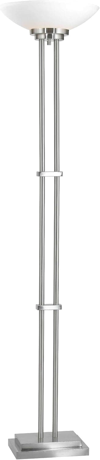 Kenroy Home 32122BS Halstead Torchiere, 72" x 16" x 16", Brushed Steel