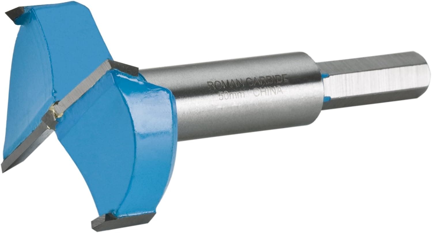 Roman Carbide DC1905 Carbide Forstner Bit, 50mm