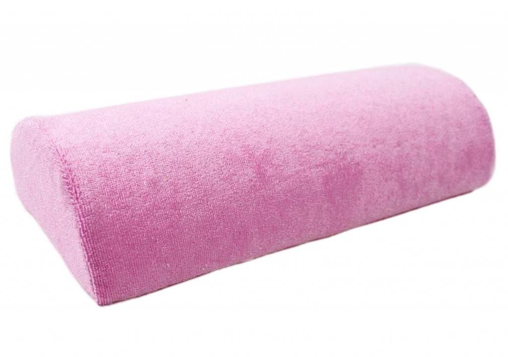 Fashionwu Half Hand Cushion Rest Pillow Nail Art Design Manicure Care Salon Soft Column Pink