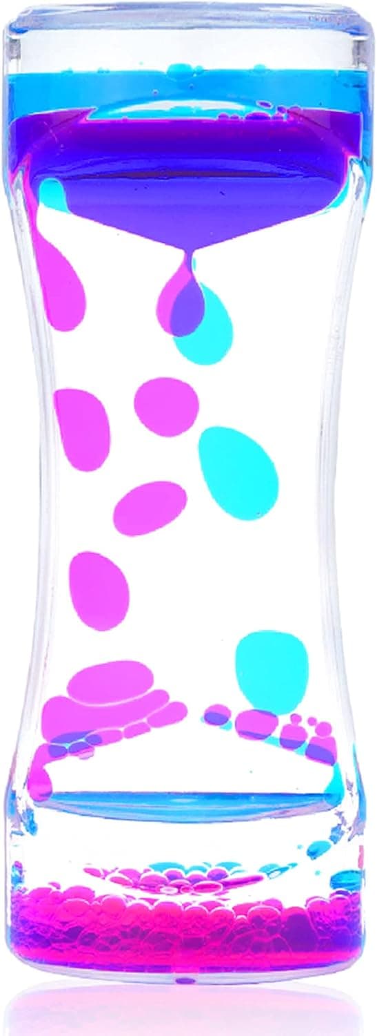Dr.Kbder Liquid Motion Bubbler Timer Autism Sensory Fidget Toys for Kids Adults Toddlers, Calm Down Supplies Office Sensory Desk Toys for Autistic Children 3-4 5-7 8-12 Relaxed Anxiety, Idea girl Gift