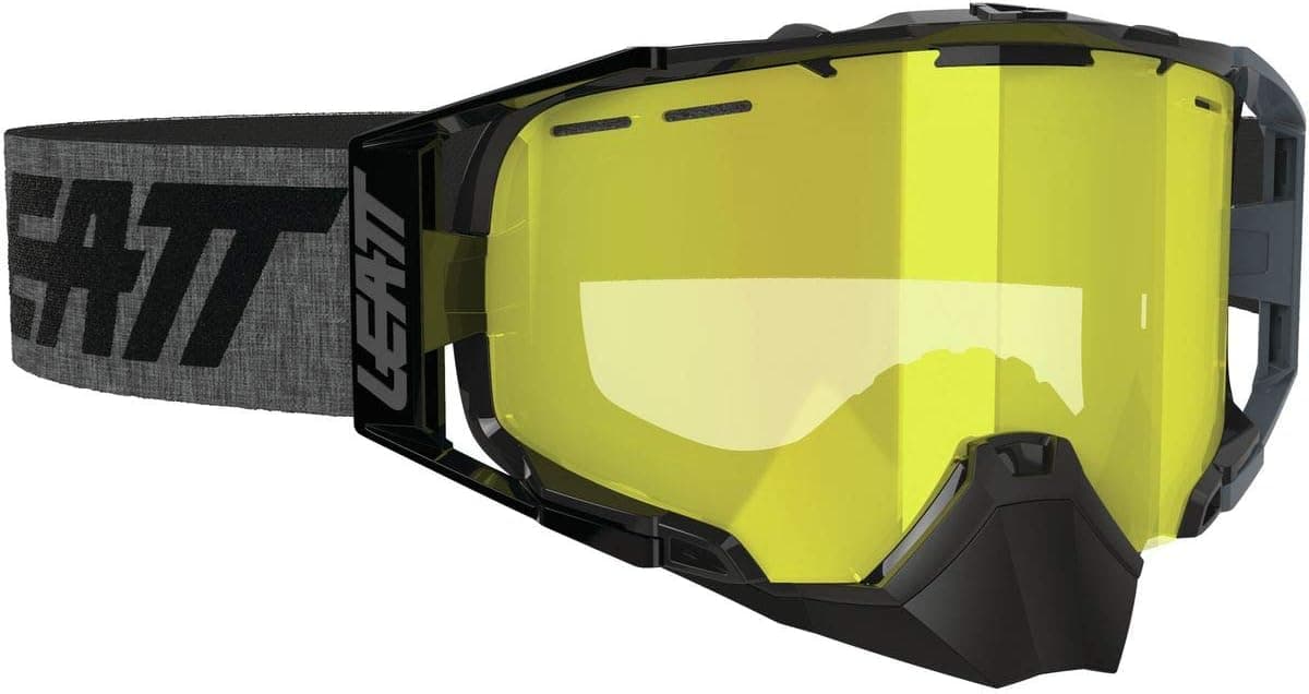 Leatt Velocity 6.5 Snx Adult Snowmobile Goggles - Black/Grey Yellow/One Size
