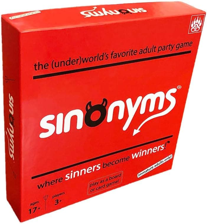 Sinonyms - Best New Party Board Game/Card Game - Raunchy Rowdy & Rapid-Fire Fun