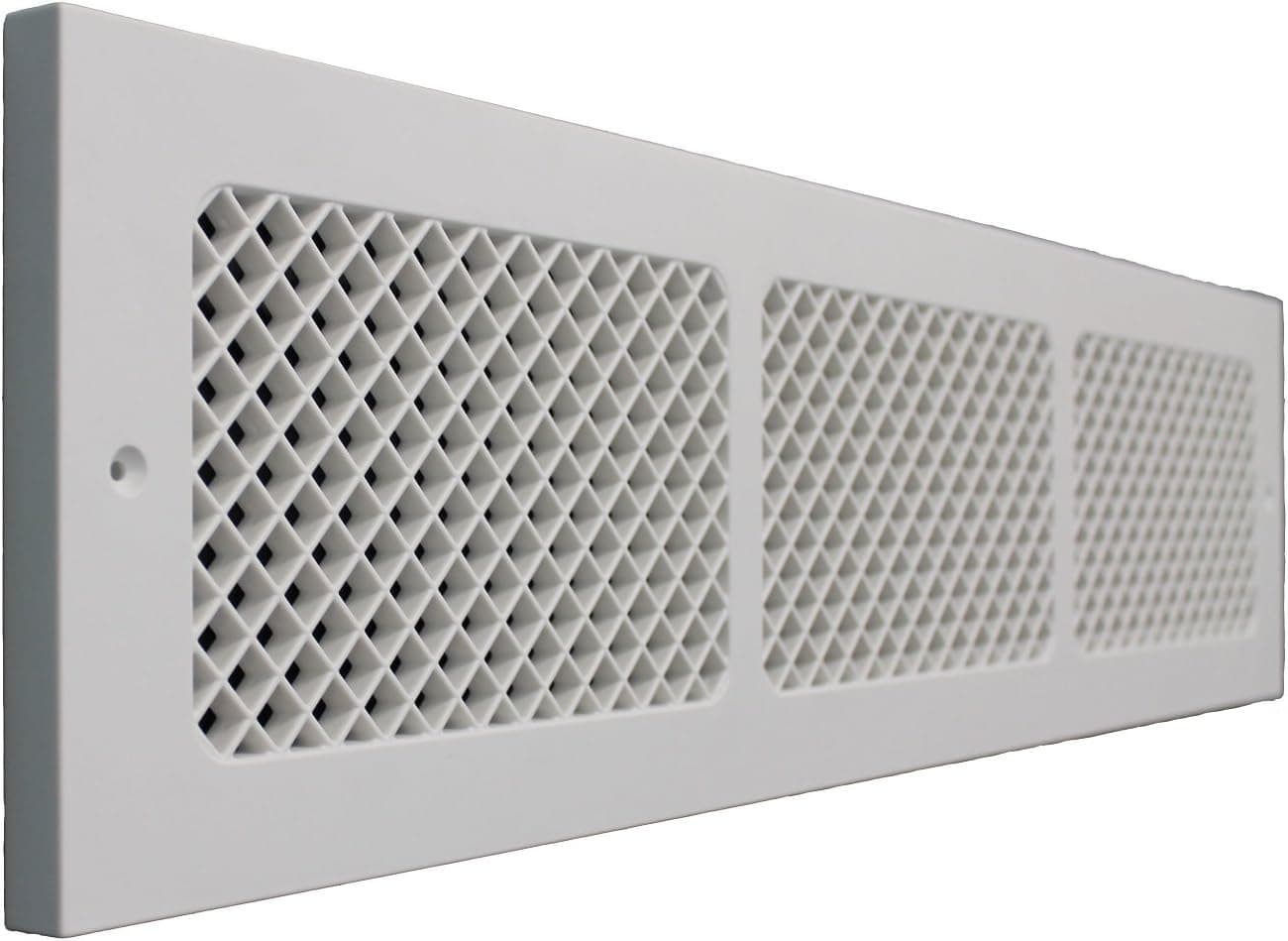 SMI Ventilation Products EBB630 Cold Air Return - 6 in x 30 in Essex Style Base Board - Overall Dimensions 8 in x 32 in
