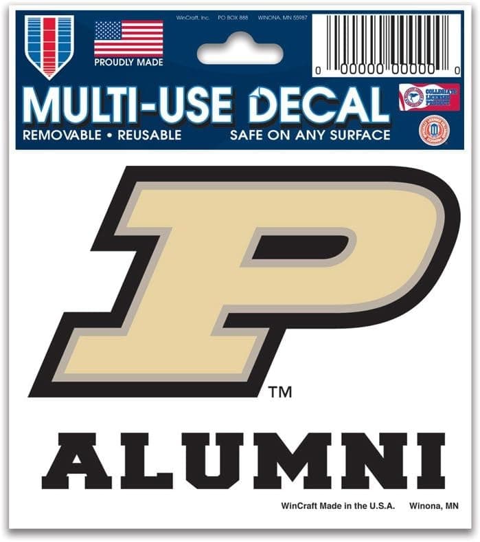 WinCraft NCAA Purdue University 70643013 Multi-Use Decal, 3" x 4"