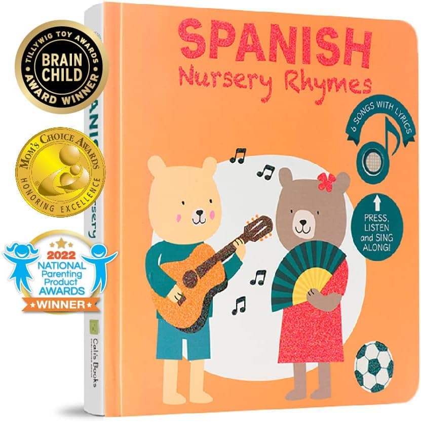 Cali's Books Spanish Book for Toddlers 1-3 | Spanish 1 | Spanish Learning for Kids | Spanish Baby Book | Libro en Español para Niños
