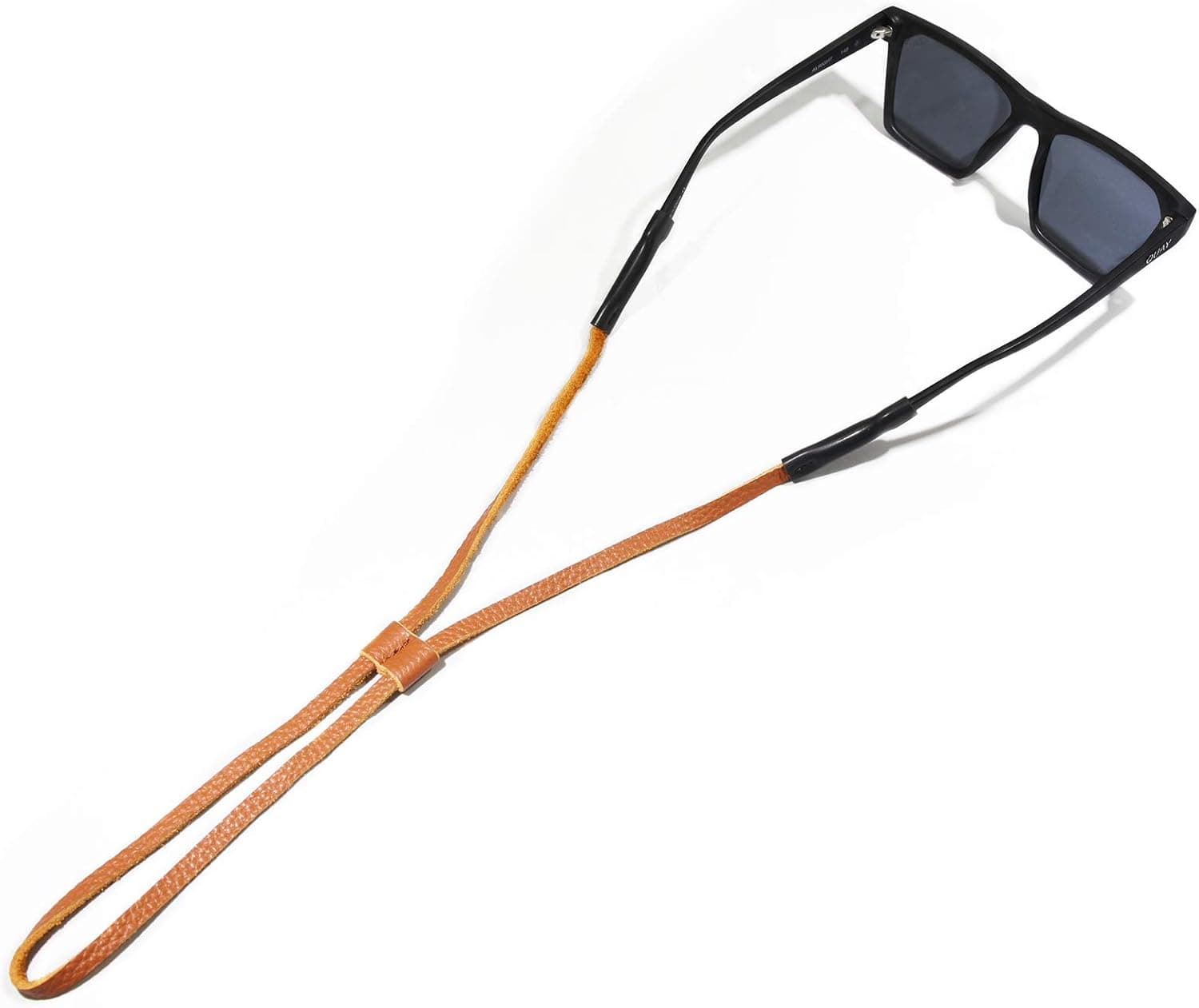 TETHER Adjustable Leather Slim Eye Wear Retainer/Sunglass Strap/Eye Wear Strap (Tan)