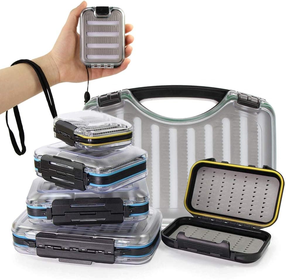Croch Fly Fishing Box Double Sided Waterproof Jig Lure Storage Box