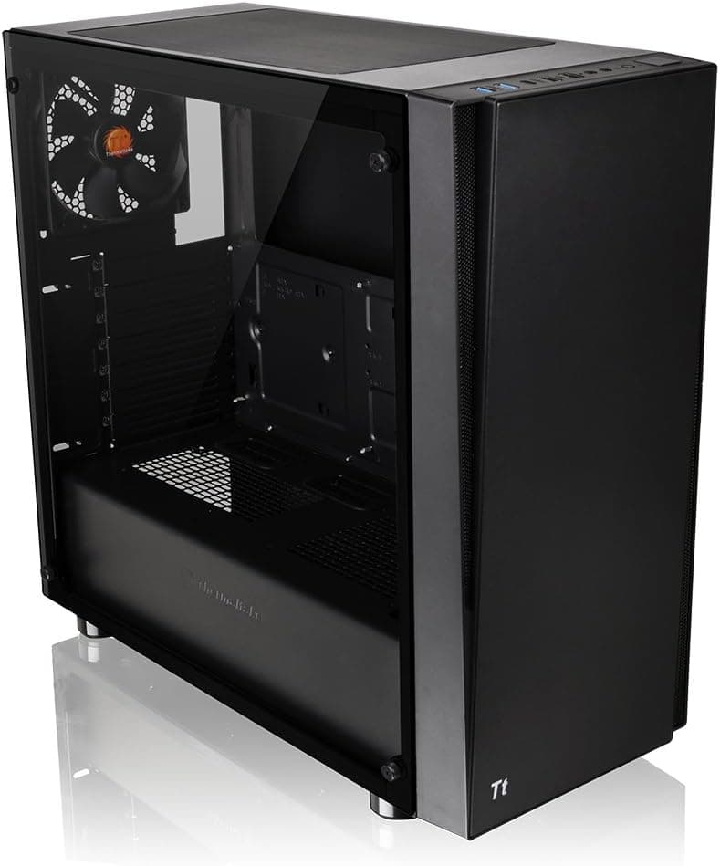 Thermaltake Versa J21 Tempered Glass ATX Vertical GPU Modular Gaming Mid Tower Computer Case CA-1K1-00M1WN-00
