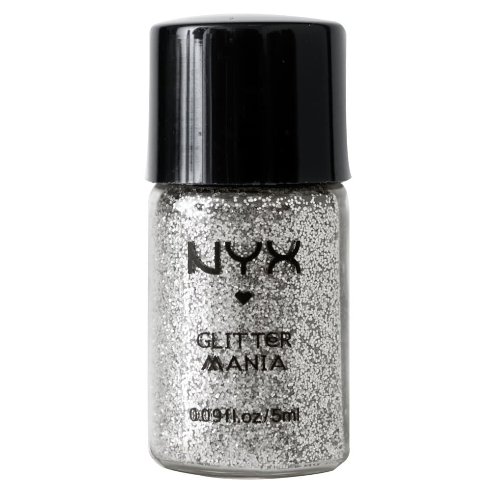 NYX Professional Makeup Glitter Powder, Silver, 0.09 Ounce