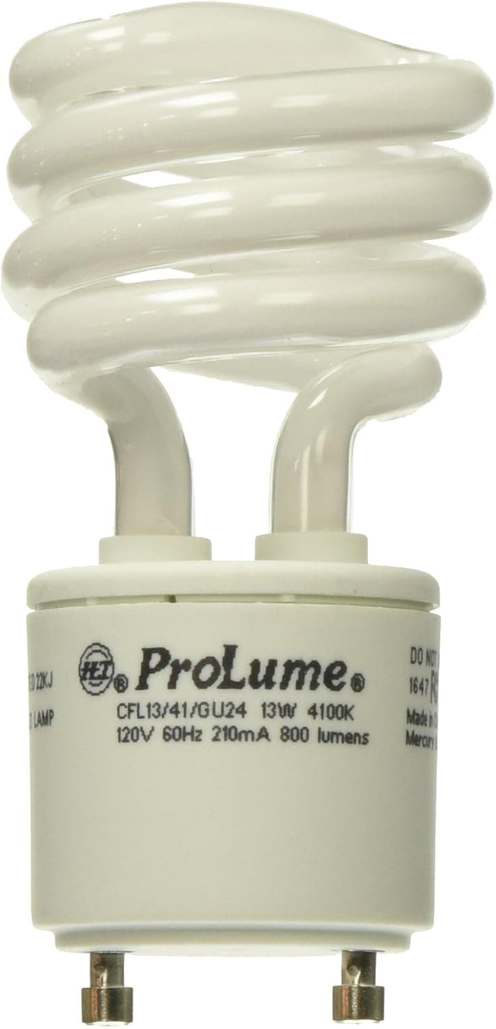 ProLume Prolumeme CFL13/41 46526 13W Spiral 4100K GU24, 1 Piece