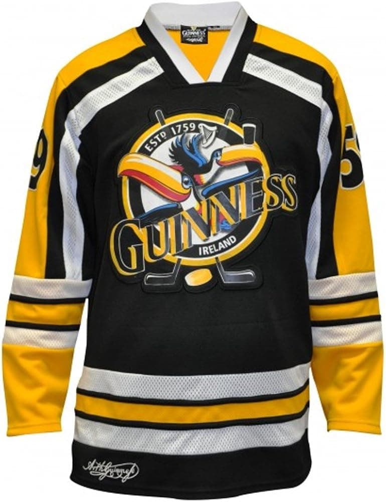 'Guinness Toucan Hockey Shirt Yellow,Black & White