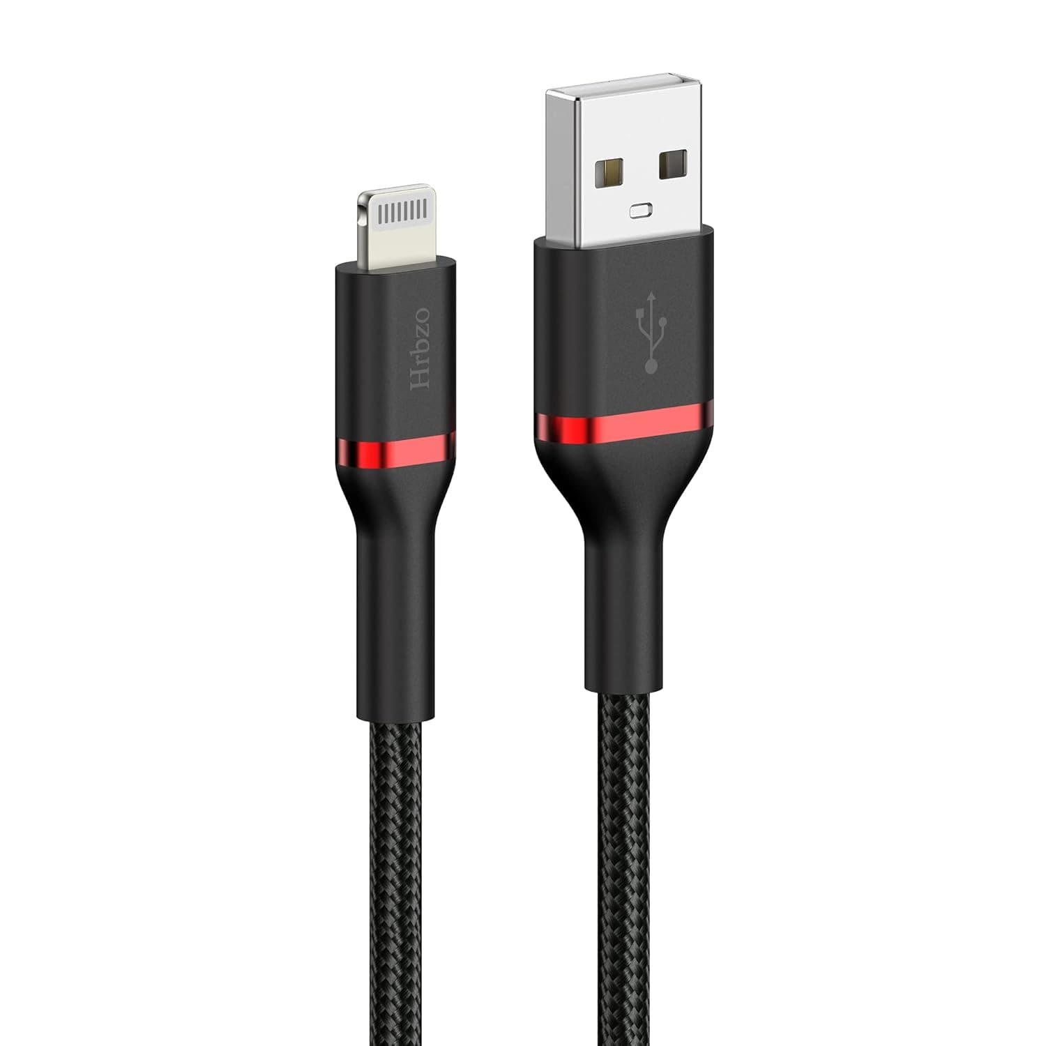 Hrbzo 6FT Nylon Braided Cable [1-Pack] [MFi Certified] Compatible with iPhone Charger Compatible iPhone 14/13/12/11/Xs/XR/8/SE/iPad More