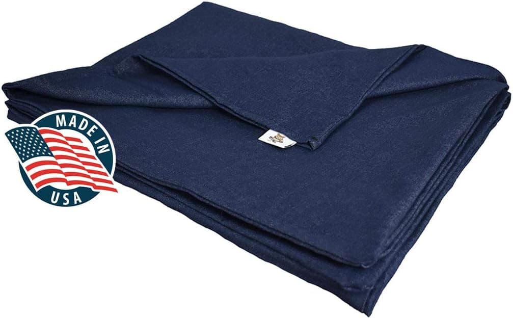 SENSORY GOODS Adult Large Weighted Blanket Made in America- 16lb Heavy Pressure - Denim (72'' x 42'') Our Weighted Blankets Provide Comfort and Relaxation.