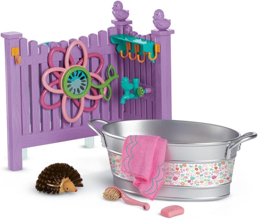 American Girl WellieWishers Playful Garden Washtub Set