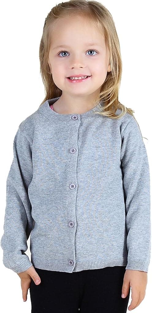 Wennikids Baby Girls' Little Knit Cardigan Button Sweater for 12M-6T