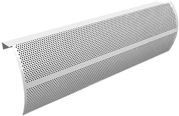 Baseboarders Elliptus Series 2 ft Galvanized Steel Slip-On Baseboard Heater Cover Replacement, White | Easy Installation for Hydronic (Water) Home Heating Systems