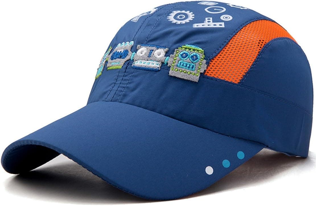 Kids Baseball Quick Drying - Sun Cap | Lightweight Sports Baseball Hat Mesh Adjustable Age for 3-12
