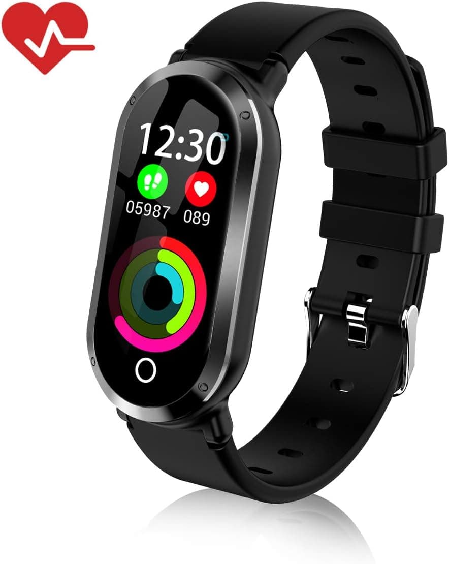 TOP-MAX Fitness Tracker for Women with Blood Pressure Heart Rate Monitor, HR Activity Trackers Smart Bracelet Smartwatch with Step Counter,Calorie Counter, Sleep Monitor for Android