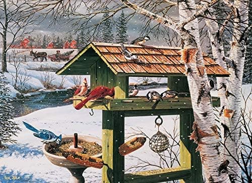 Cobble Hill 1000 Piece Puzzle - Backyard Banquet - Sample Poster Included