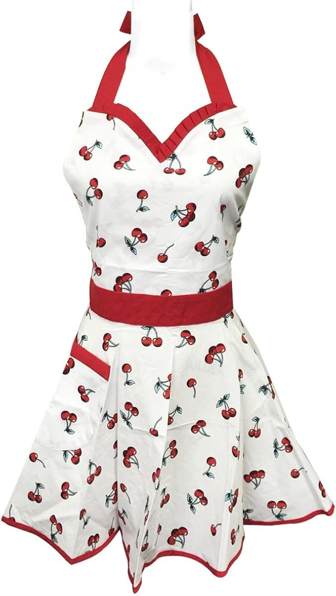 Bowbear 50’s Vintage Retro Kitchen Apron for Women
