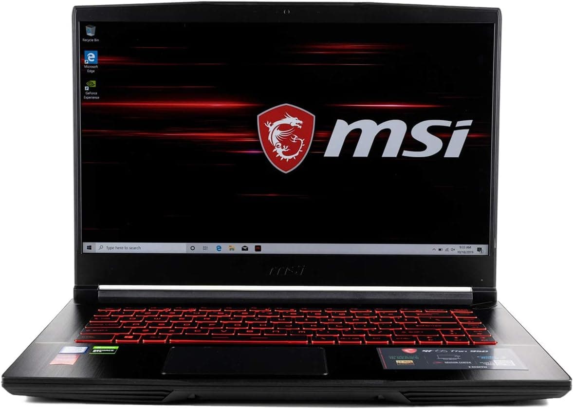 CUK MSI GF65 Thin Gaming Laptop (Intel i7-9750H, 32GB RAM, 2TB NVMe SSD, NVIDIA GeForce RTX 2060 6GB, 15.6" FHD 120Hz IPS-Level, Windows 10 Home) Gamer Notebook Computer