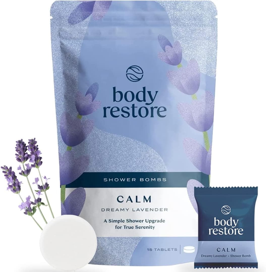 Shower Steamers Aromatherapy 15 Packs - Mothers Day Gifts for Mom, Relaxation Birthday Gifts for Women and Men, Stress Relief and Luxury Self Care, Lavender Shower Bath Bombs - BodyRestore
